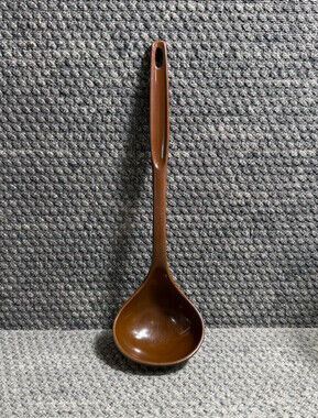 Foley Nylon Soup Ladle Spoon Dipper 11" Brown Vintage MCM